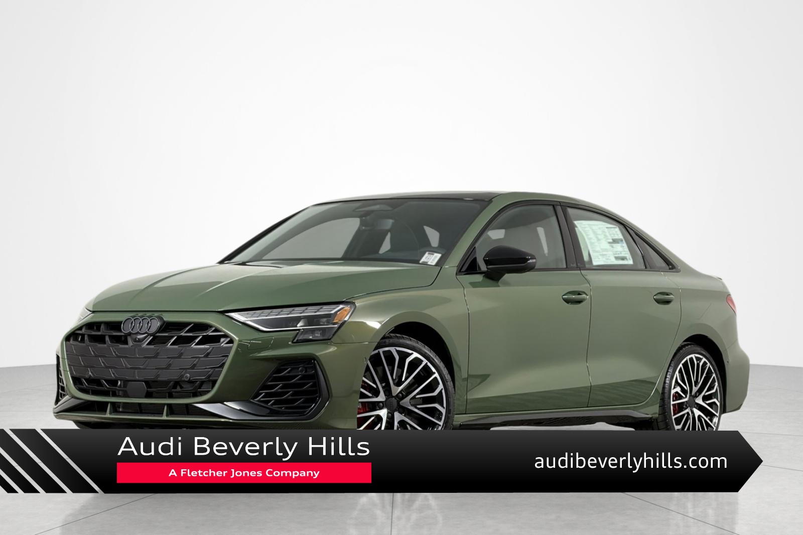 District Green Metallic 2026 Audi S3 2.0T quattro Premium Sedan All-Wheel Drive Automatic
