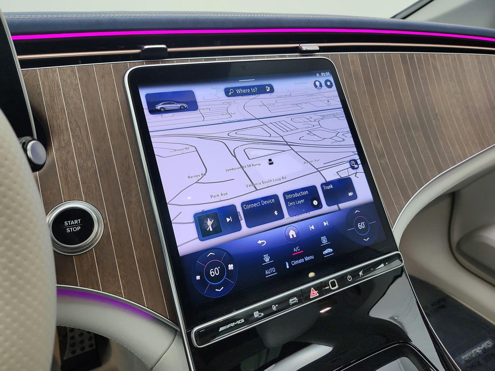 Used 2023 MANUFAKTUR Moonlight White Metallic Mercedes-Benz AMG® EQE 4MATIC+ Sedan image 26