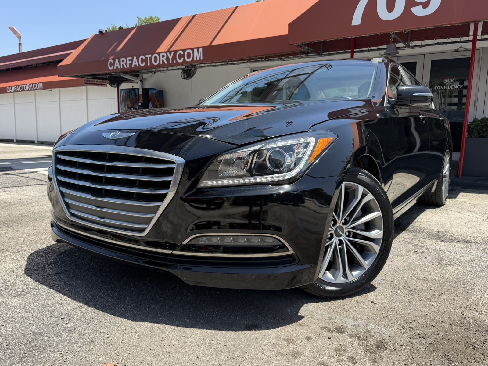 Caspian Black 2016 Hyundai Genesis Sedan Rear-Wheel Drive Automatic