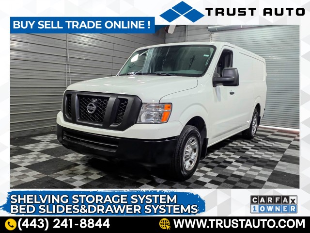Glacier White 2018 Nissan NV Cargo 1500 SV Van Rear-Wheel Drive 5-Speed Automatic
