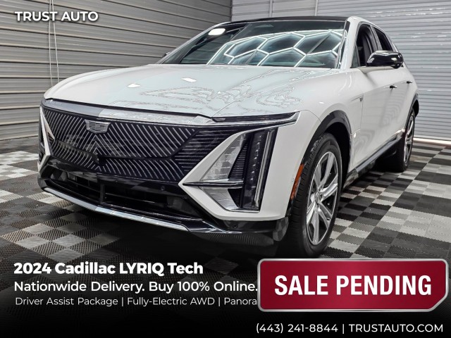 Crystal White Tricoat 2024 Cadillac LYRIQ SUV / Crossover All-Wheel Drive 1-Speed Dual Clutch