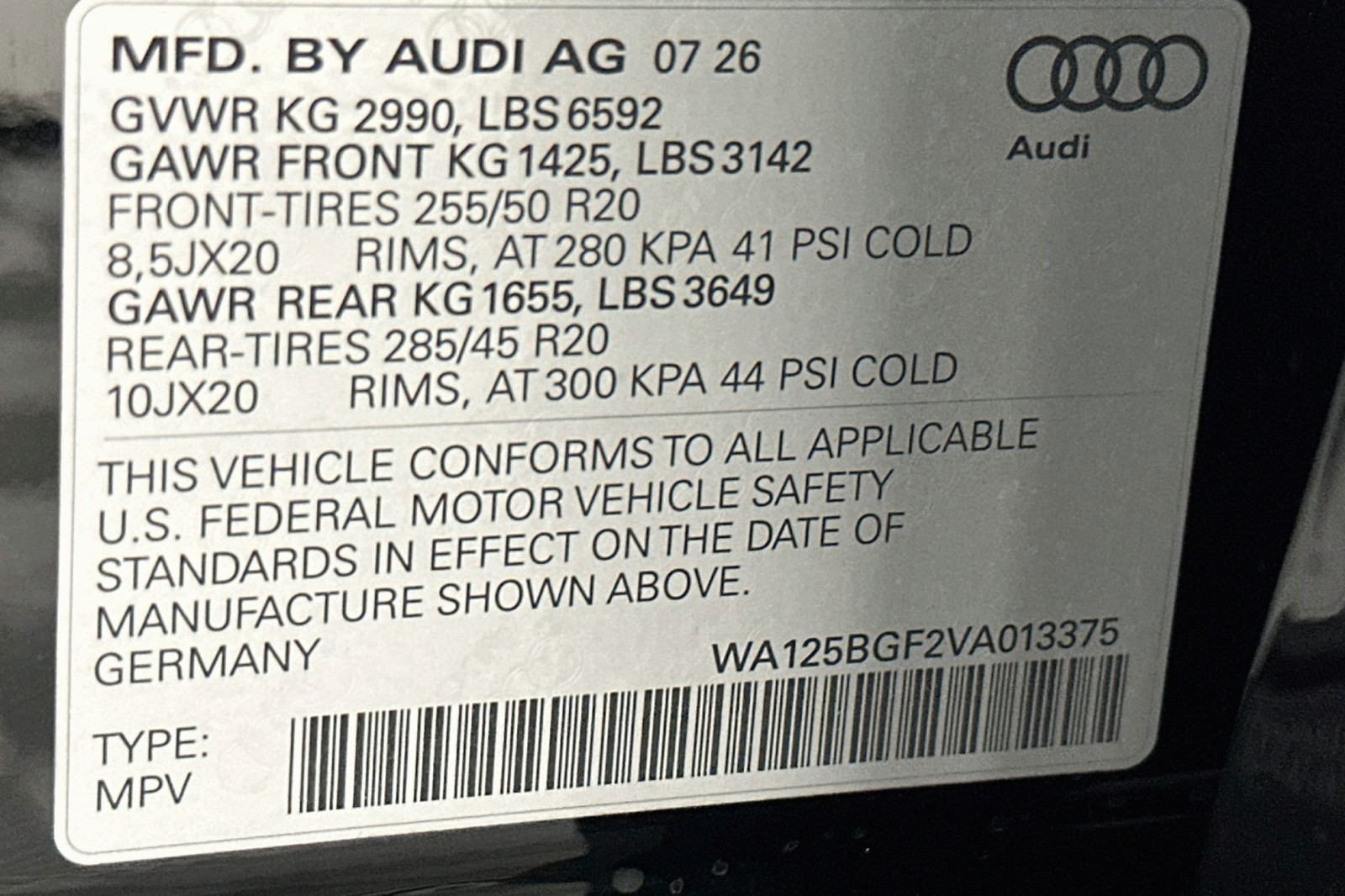 New 2027 Mythos Black Metallic Audi Premium Plus image 17