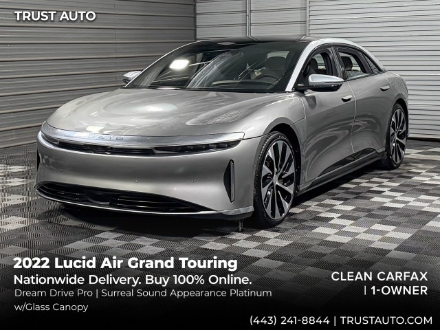 Cosmos Silver 2022 Lucid Air Grand Touring AWD Sedan All-Wheel Drive 1-Speed Dual Clutch