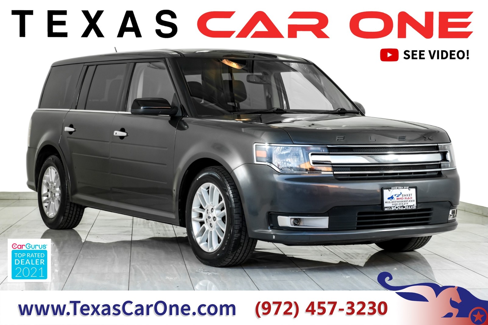 2016 Ford Flex SEL BLIND SPOT ASSIST LEATHER HEATED SEATS REAR CA 1