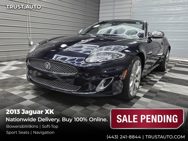 Ultimate Black Metallic 2013 Jaguar XK-Series Convertible Rear-Wheel Drive 6-Speed Automatic