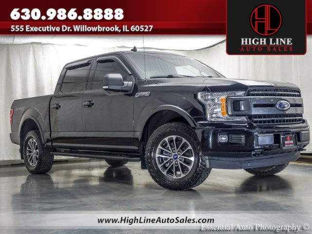 Agate Black Metallic 2019 Ford F-150 XL SuperCrew 4WD Pickup Truck Four-Wheel Drive Automatic