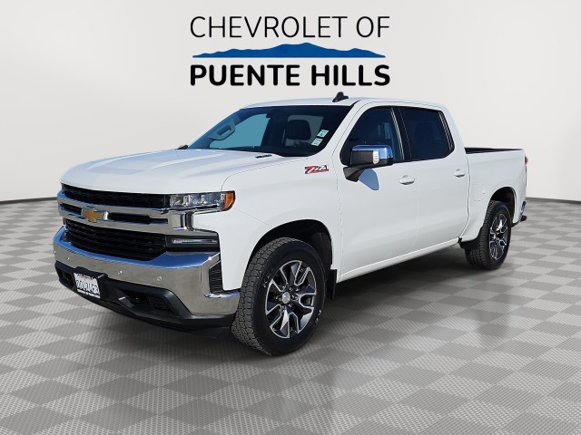 Summit White 2021 Chevrolet Silverado 1500 LT Crew Cab 4WD Pickup Truck Four-Wheel Drive Automatic