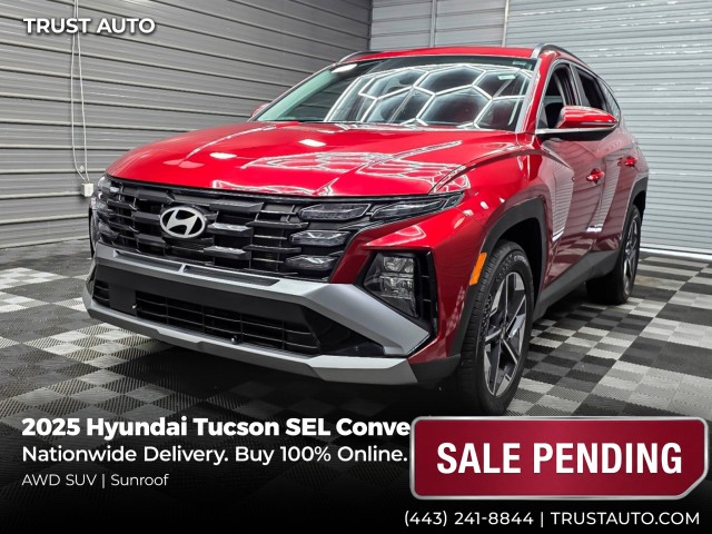 Ultimate Red 2025 Hyundai Tucson SUV / Crossover All-Wheel Drive 8-Speed Automatic