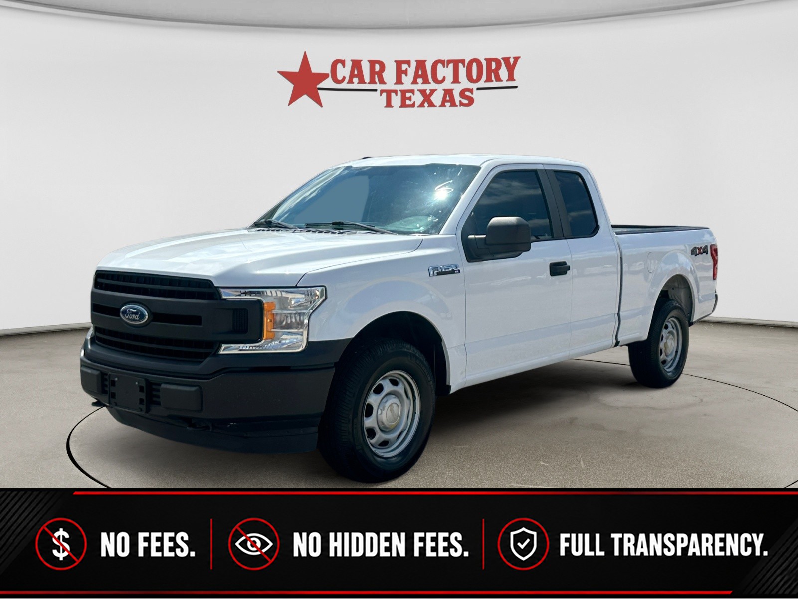White 2018 Ford F-150 Pickup Truck Four-Wheel Drive Automatic
