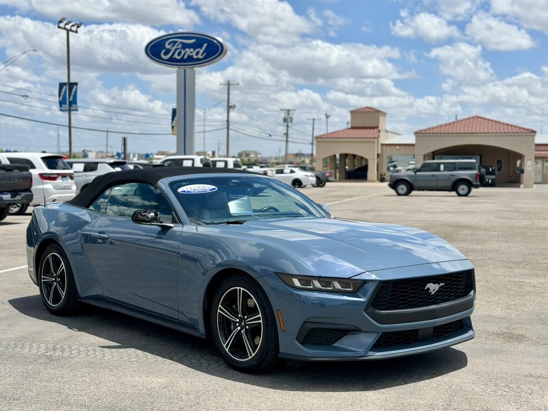 Grabber Blue Metallic 2024 Ford Mustang EcoBoost Convertible RWD Convertible Rear-Wheel Drive Automatic