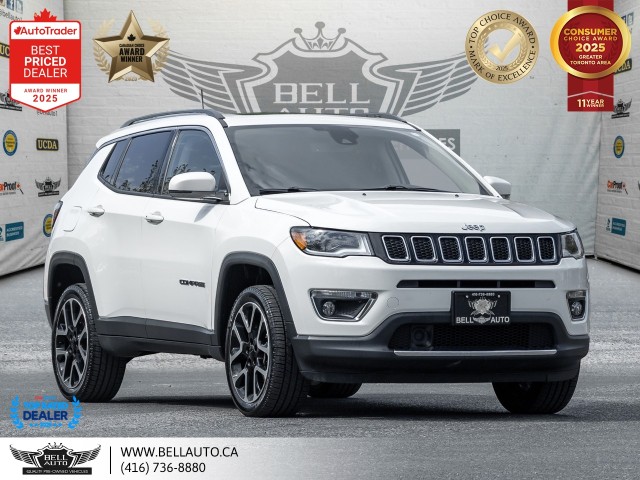 White 2018 Jeep Compass Limited 4WD SUV / Crossover Four-Wheel Drive Automatic