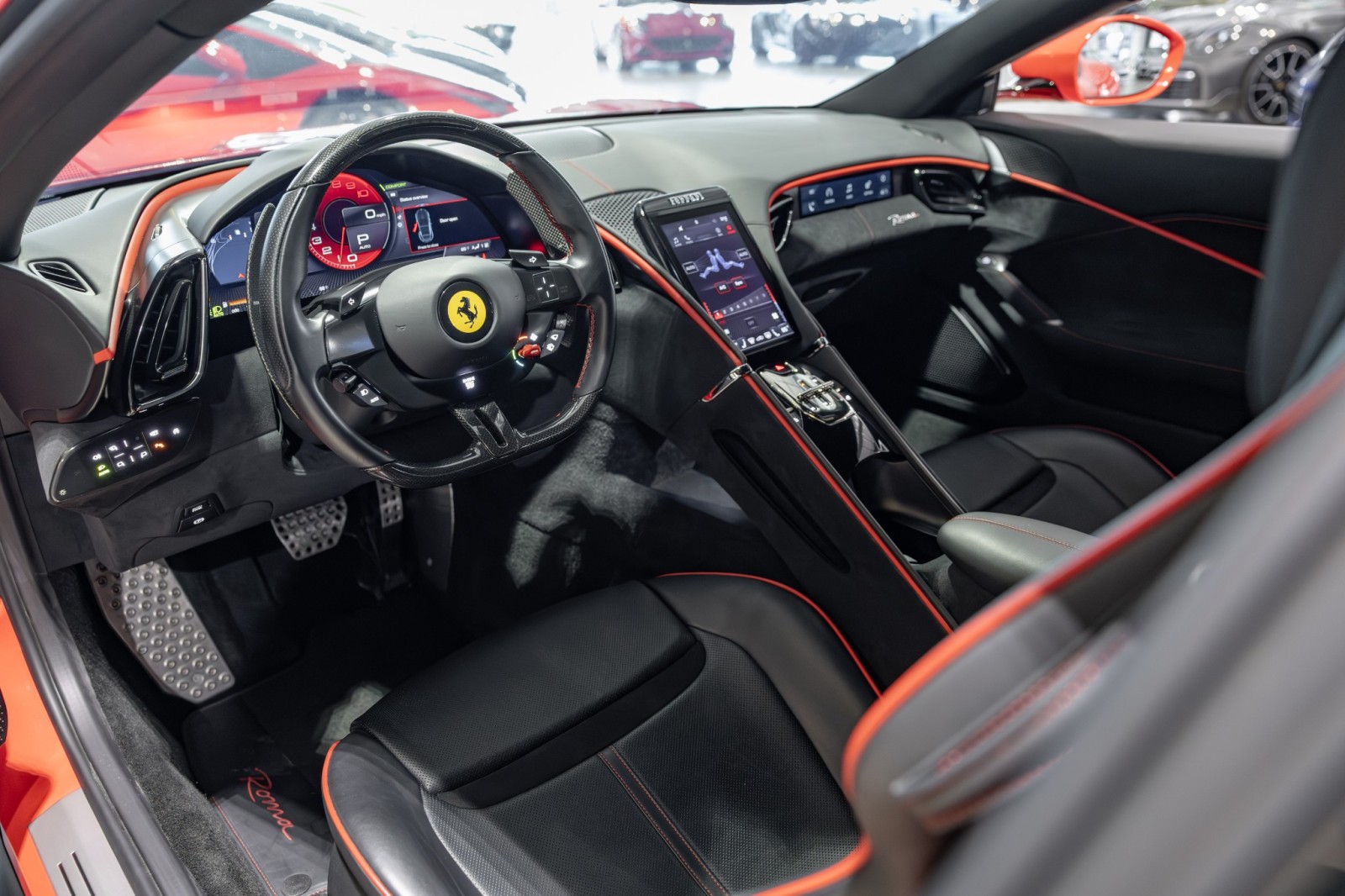 Used Car 2021 Ferrari Roma  - Passenger Display - Rosso Scuderia - $280,143 Msrp - Full Car Ppf For Sale Under $200,000 In Boerne, Texas