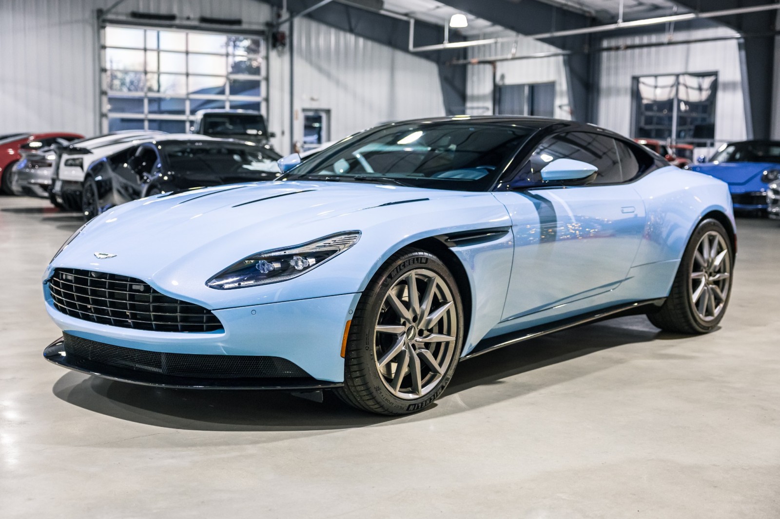 Used Car 2017 Aston Martin Db11  - Frosted Glass Blue Paint - Exterior Black Pack - Premium Audio For Sale Under $110,000 In Boerne, Texas