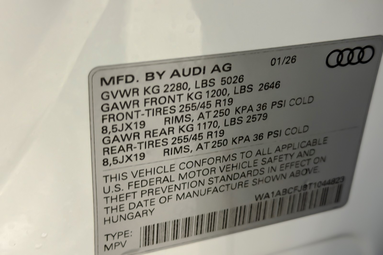 New 2026 Glacier White Metallic Audi S line quattro image 28