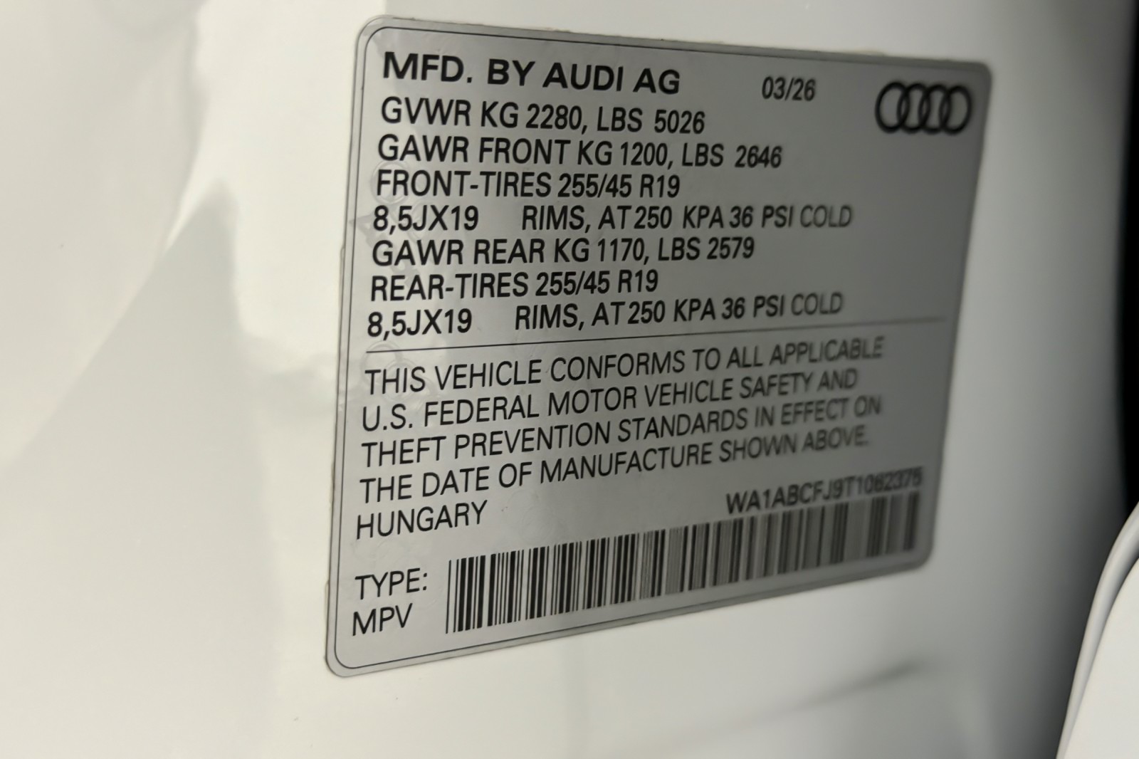 New 2026 Glacier White Metallic Audi S line quattro image 27