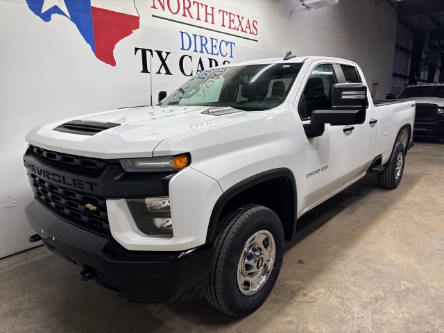 Summit White 2023 Chevrolet Silverado 2500HD Work Truck Double Cab LB 4WD Pickup Truck Four-Wheel Drive Automatic