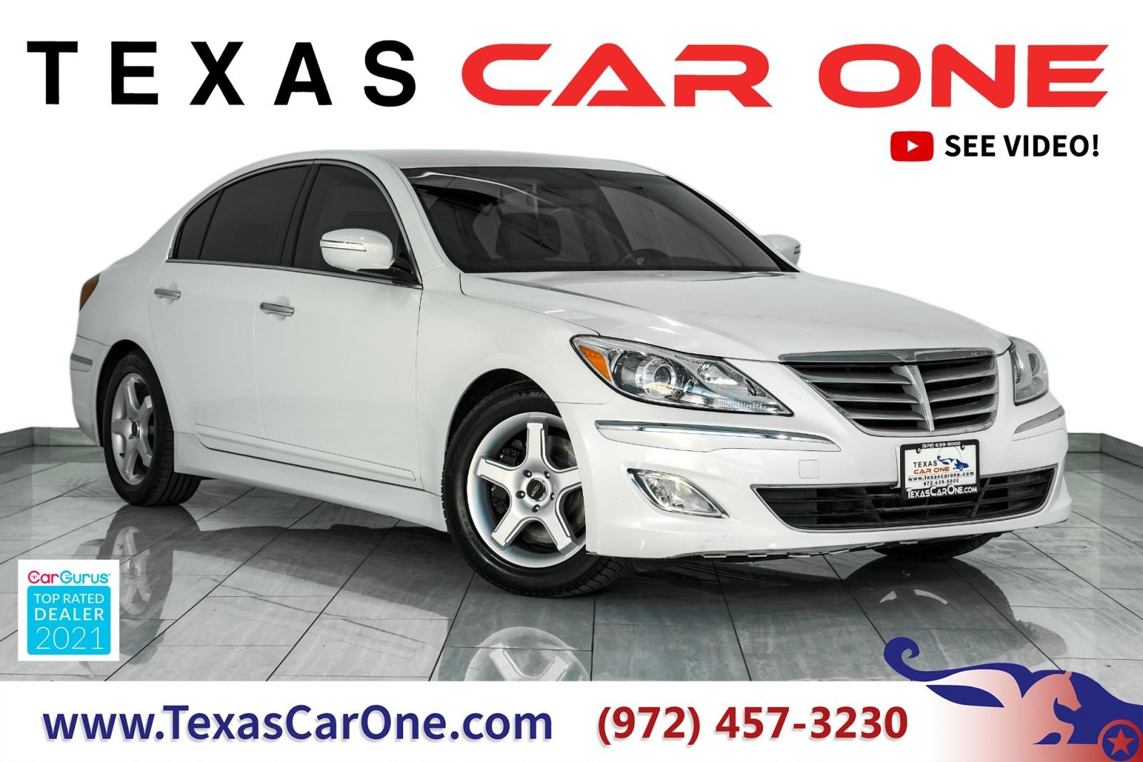 2012 Hyundai Genesis 3.8L LEATHER HEATED SEATS KEYLESS START BLUETOOTH  1