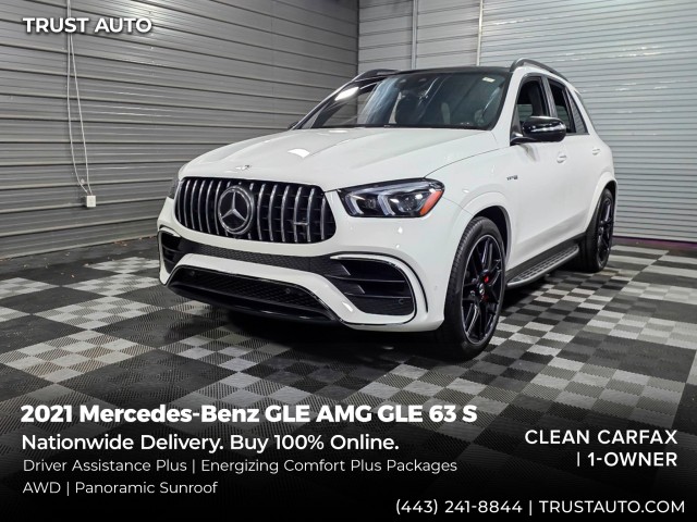 Polar White 2021 Mercedes-Benz GLE AMG GLE 63 S 4MATIC+ SUV / Crossover All-Wheel Drive 9-Speed Automatic
