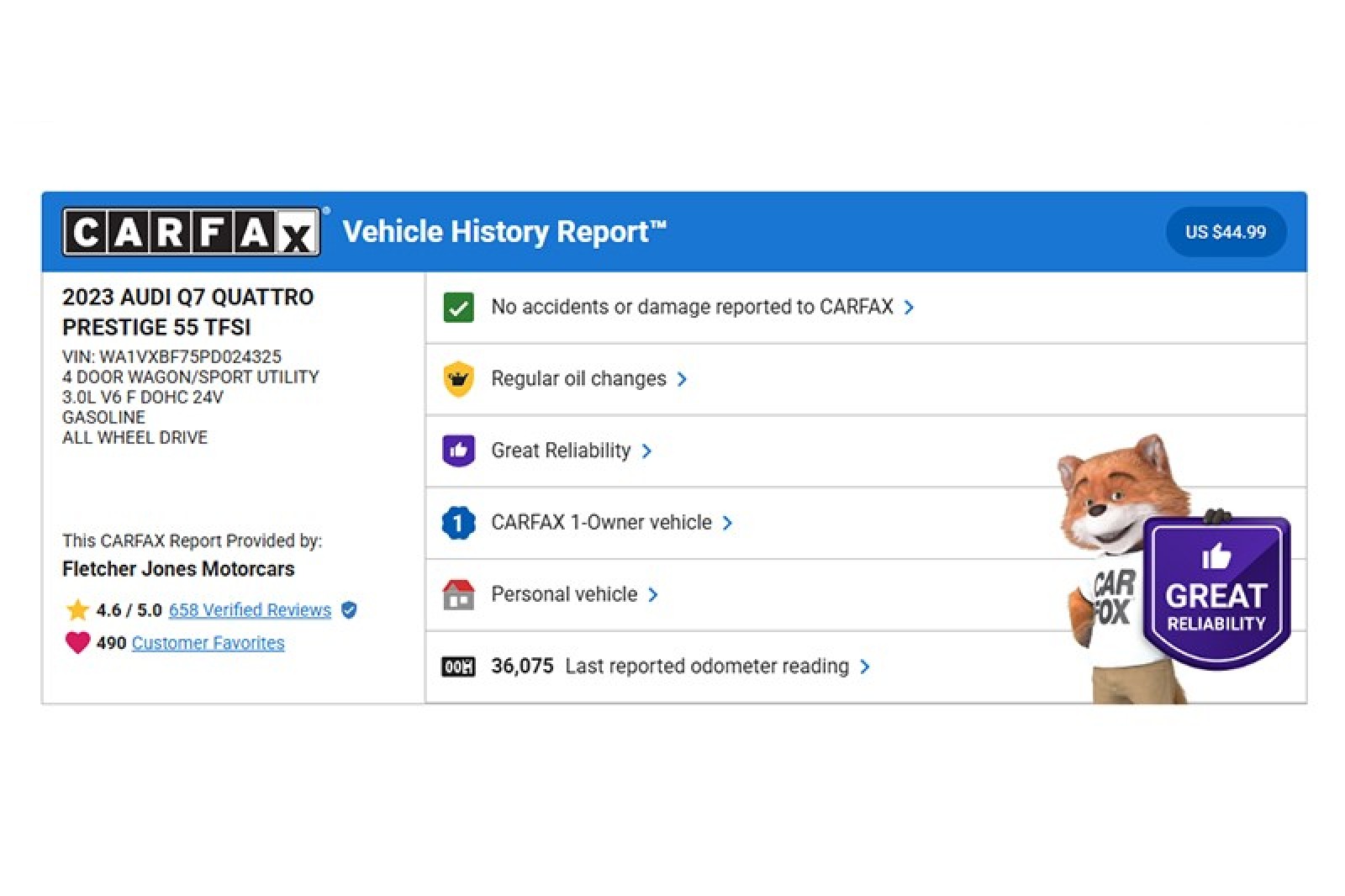 Used 2023 Glacier White Metallic Audi Prestige 55 TFSI quattro image 3