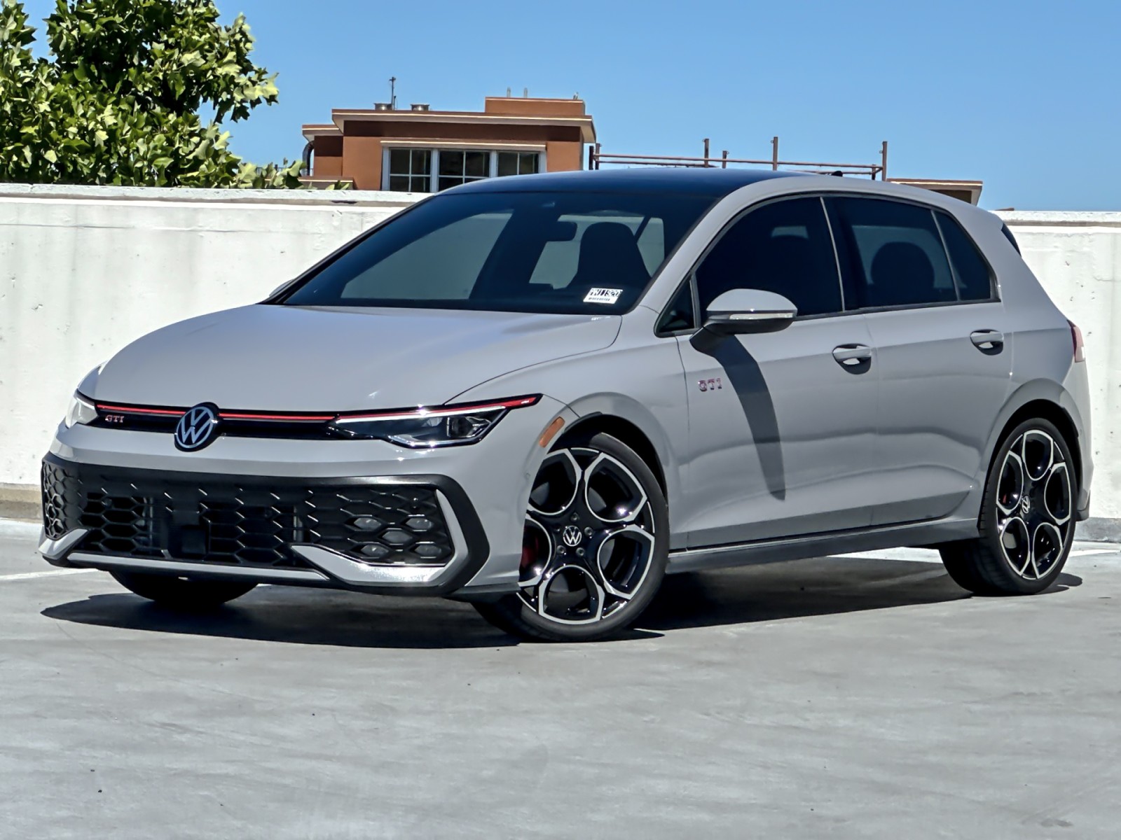 Moonstone Gray 2025 Volkswagen Golf GTI Autobahn FWD Hatchback Front-Wheel Drive 7-Speed Automatic