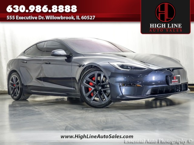 Gray (Stealth Grey) 2025 Tesla Model S Plaid AWD Sedan All-Wheel Drive Automatic
