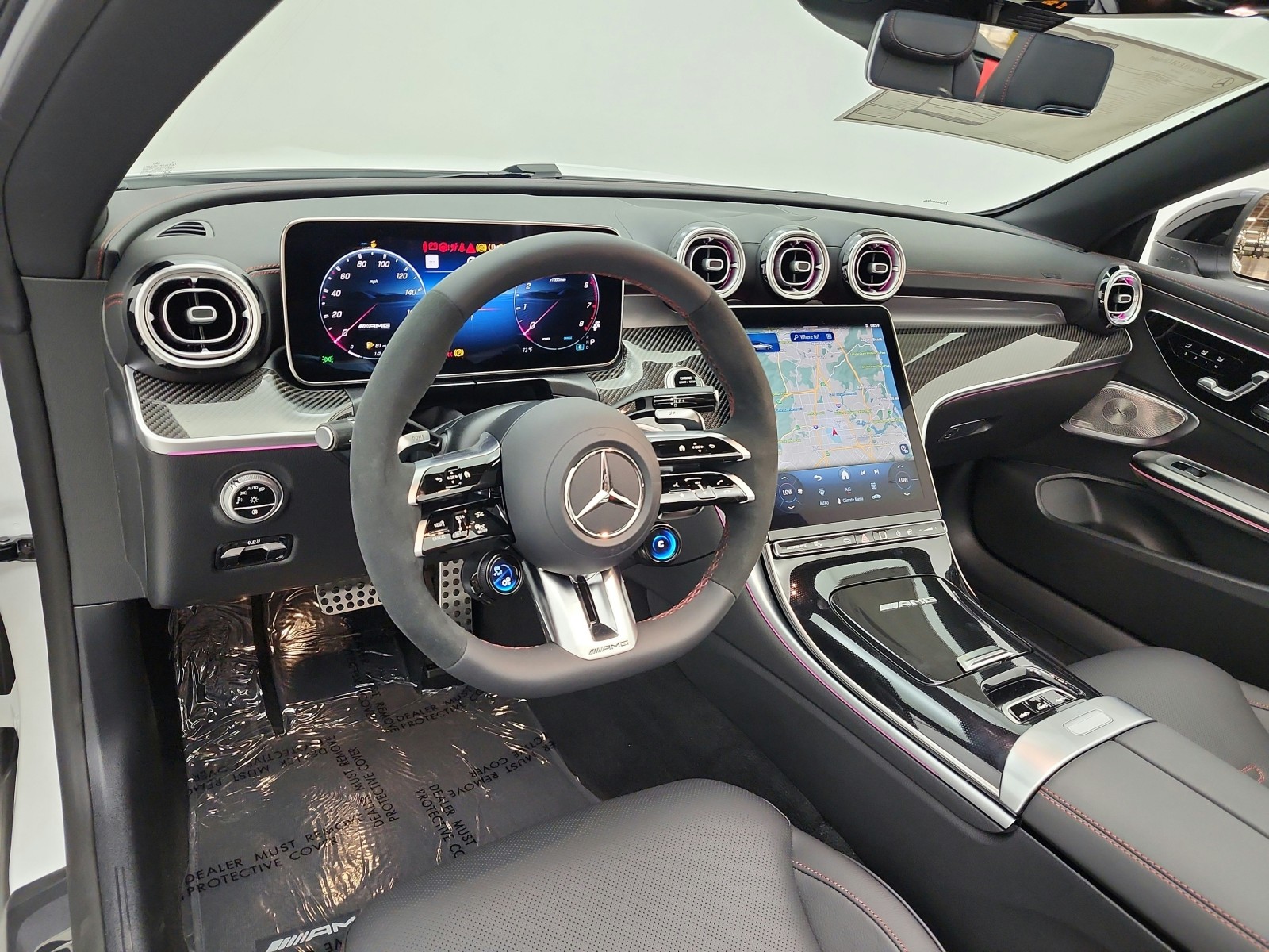 New 2027 MANUFAKTUR Moonlight White Metallic Mercedes-Benz AMG® CLE 53 4MATIC+ Cabriolet image 9