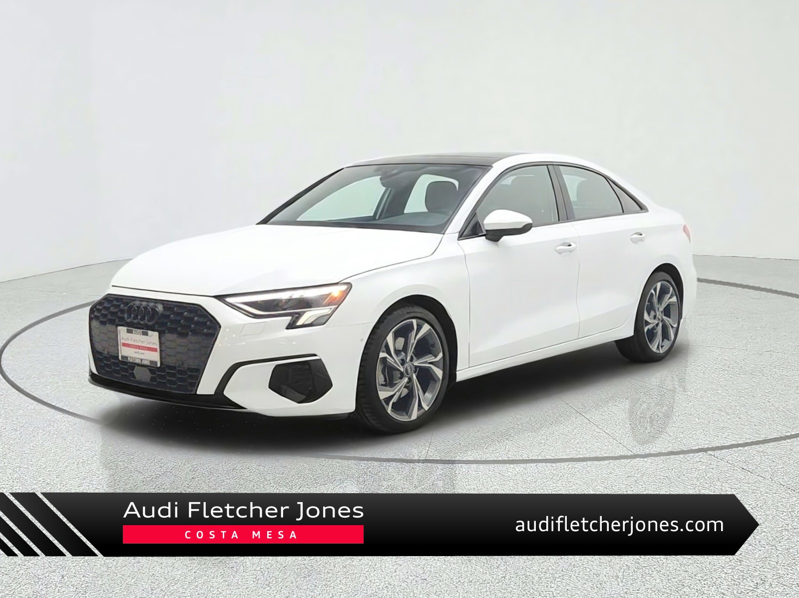 Ibis White 2023 Audi A3 Sedan Front-Wheel Drive Automatic