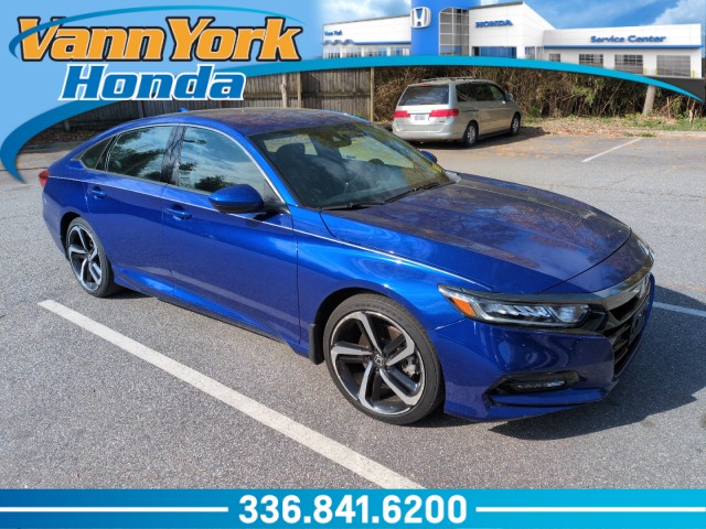 Blue 2020 Honda Accord 1.5T Sport FWD Sedan Front-Wheel Drive Automatic