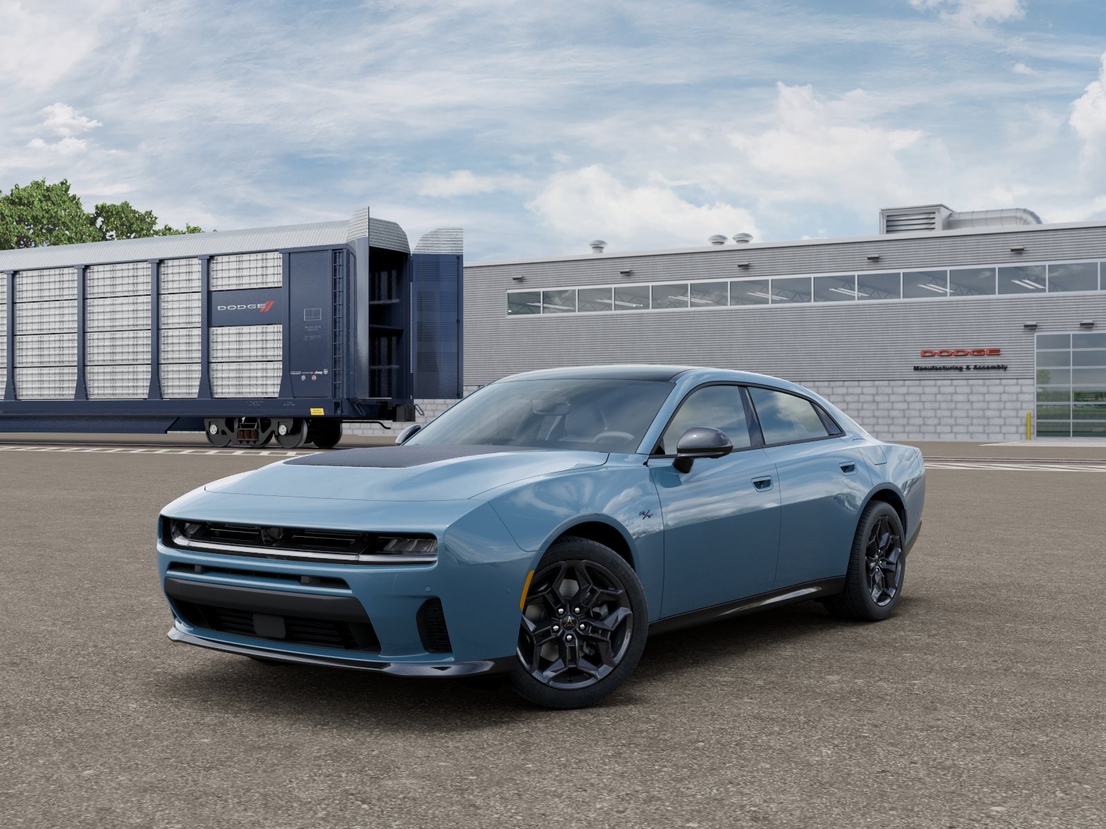 Blue 2027 Dodge Charger Sedan All-Wheel Drive Automatic