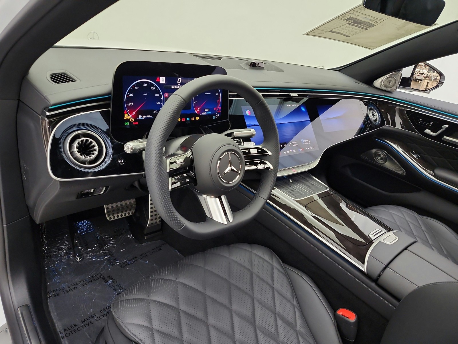 New 2027 MANUFAKTUR Moonlight White Metallic Mercedes-Benz S 580 4MATIC® Sedan image 9