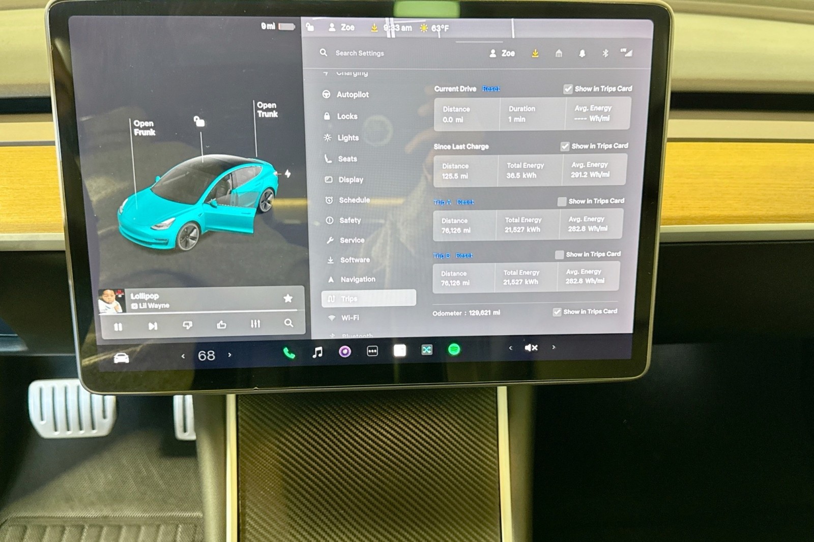 Used 2020 GREY Tesla Performance image 11