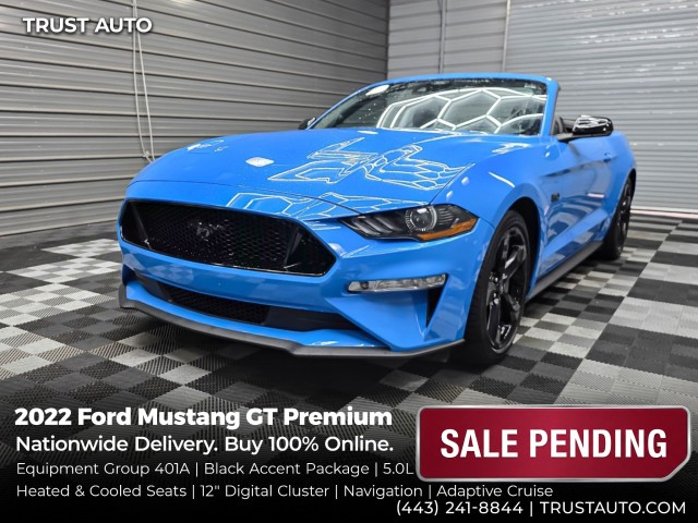 Grabber Blue Metallic 2022 Ford Mustang Convertible Rear-Wheel Drive 10-Speed Automatic