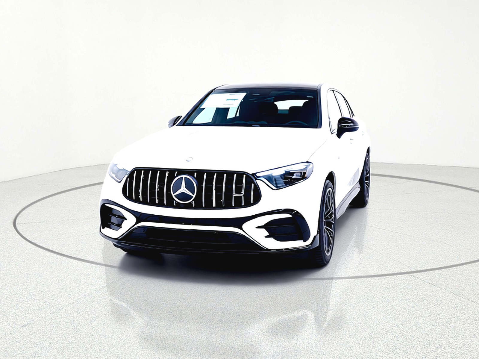 New 2026 MANUFAKTUR Moonlight White Metallic Mercedes-Benz AMG® GLC 43 4MATIC Coupe image 3