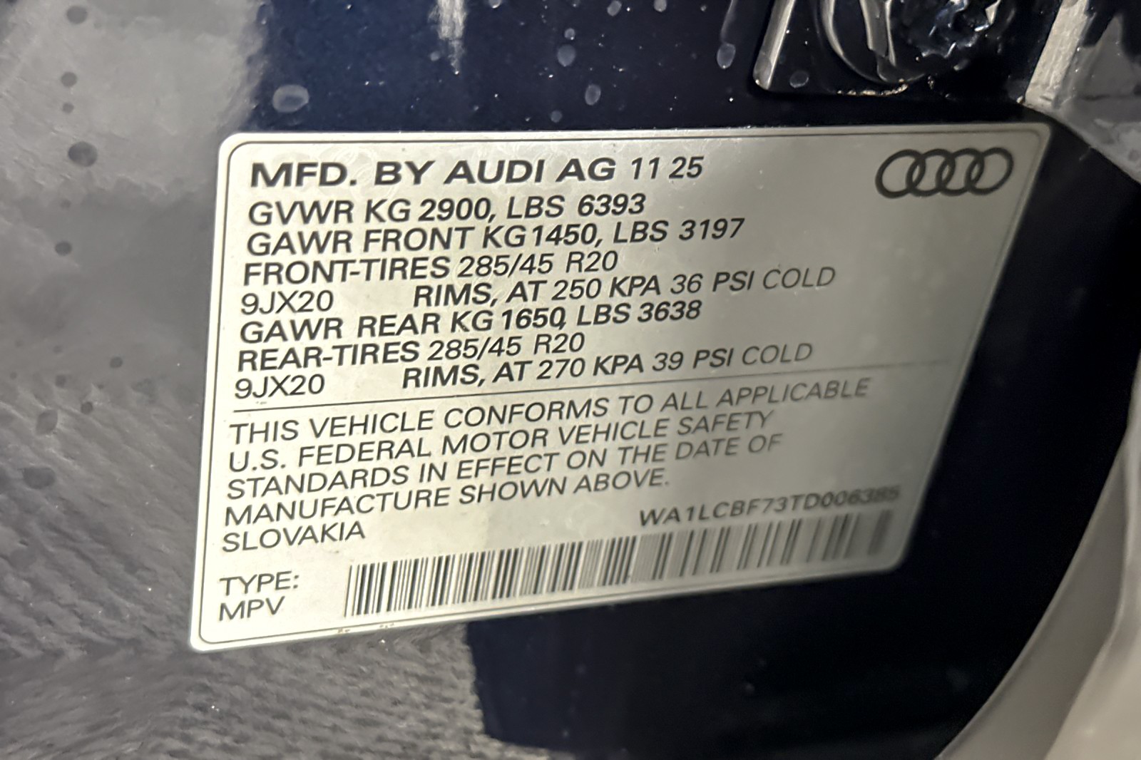 New 2026 Waitomo Blue Metallic Audi Premium Plus 45 quattro image 25