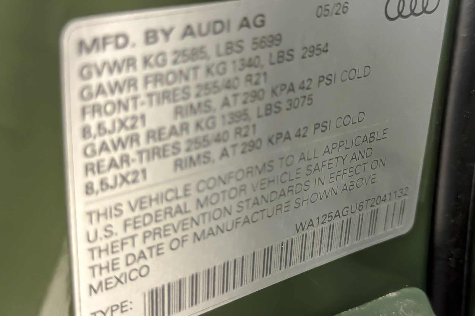 New 2026 District Green Metallic Audi Premium Plus 3.0 TFSI quattro image 27