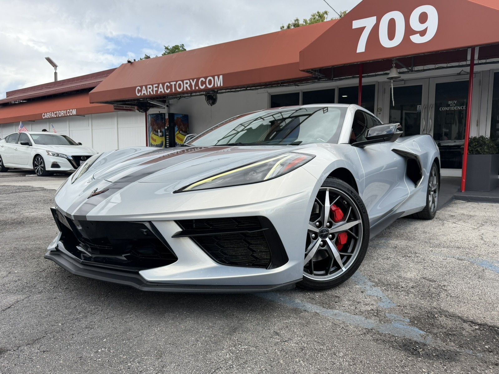 Silver Flare Me 2021 Chevrolet Corvette Stingray 3LT Coupe RWD Coupe Rear-Wheel Drive Automatic