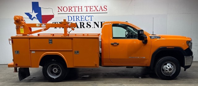 Orange 2020 GMC Sierra 3500HD Chassis RWD Pickup Truck 4X2 Automatic