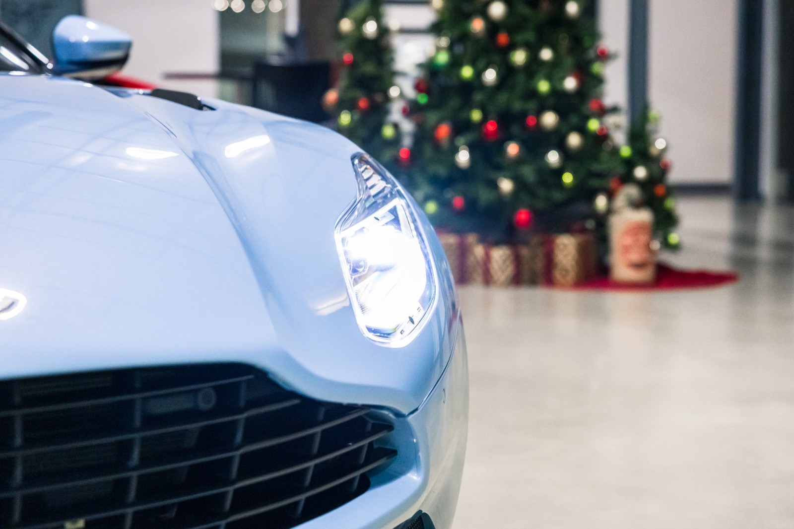 Used Car 2017 Aston Martin Db11  - Frosted Glass Blue Paint - Exterior Black Pack - Premium Audio For Sale Under $110,000 In Boerne, Texas