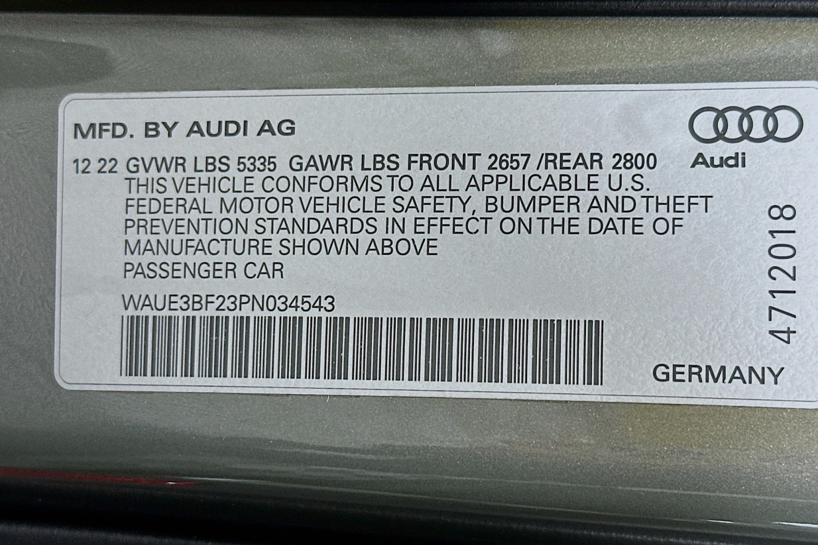 Used 2023 Chronos Gray Metallic Audi Premium Plus image 24