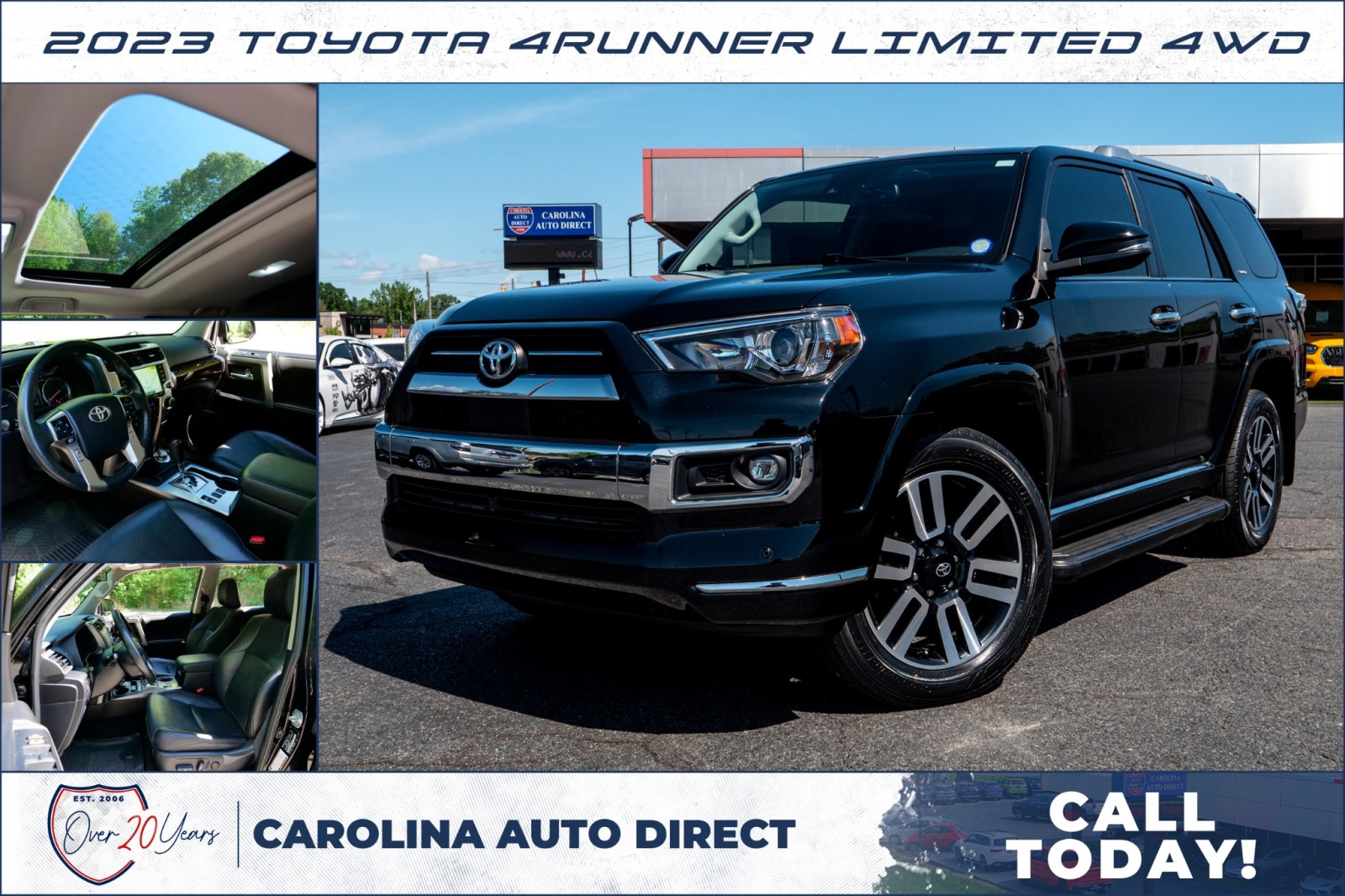 Black 2023 Toyota 4Runner SUV / Crossover All-Wheel Drive Automatic