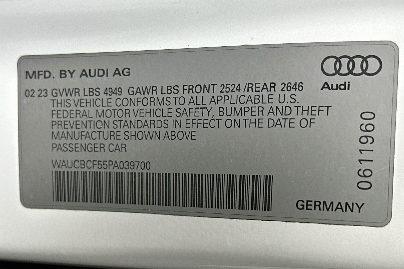 Used 2023 Glacier White Metallic Audi Premium Plus image 24