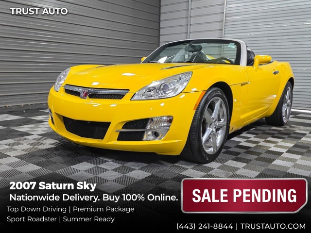 Sunburst Yellow 2007 Saturn Sky Roadster Convertible Rear-Wheel Drive 5-Speed Automatic