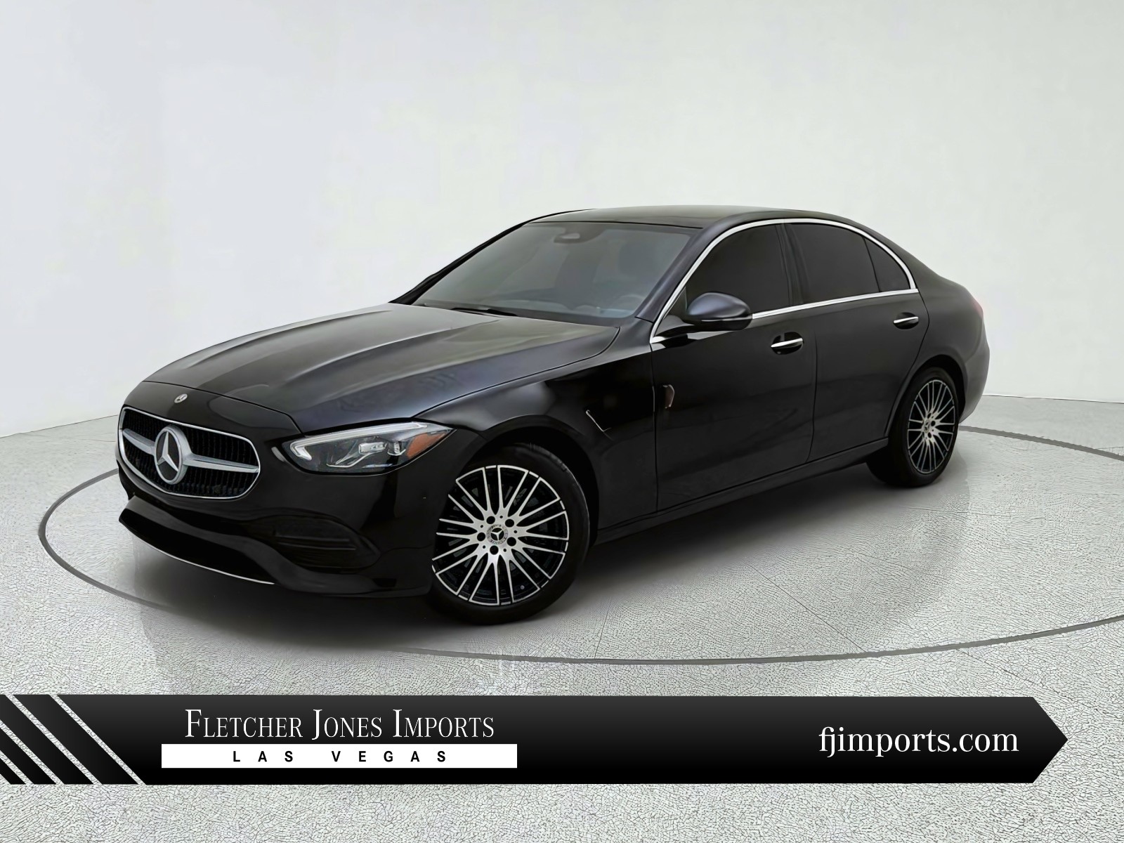Black 2025 Mercedes-Benz C-Class Sedan Rear-Wheel Drive Automatic