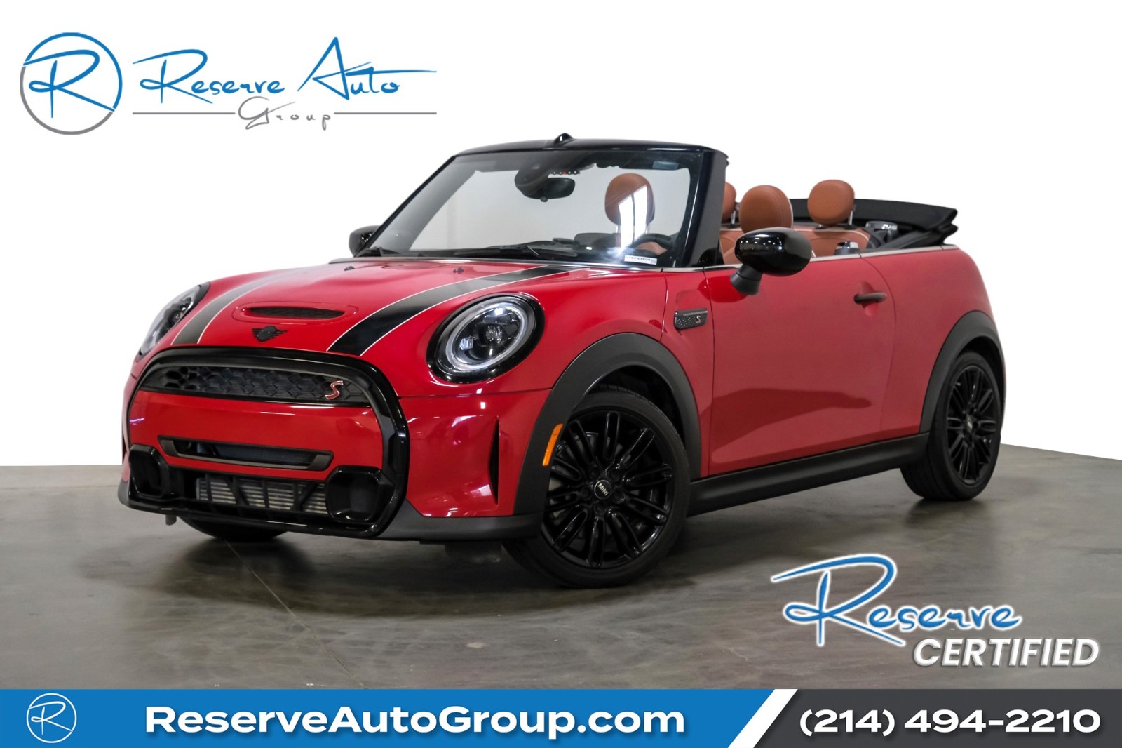 2023 MINI Convertible Cooper S Classic Convertible IconicTrimPkg BlackStripes 1