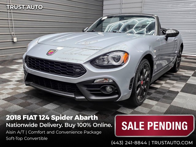 Chiaro Silver Metallic 2018 FIAT 124 Spider Abarth Convertible Rear-Wheel Drive