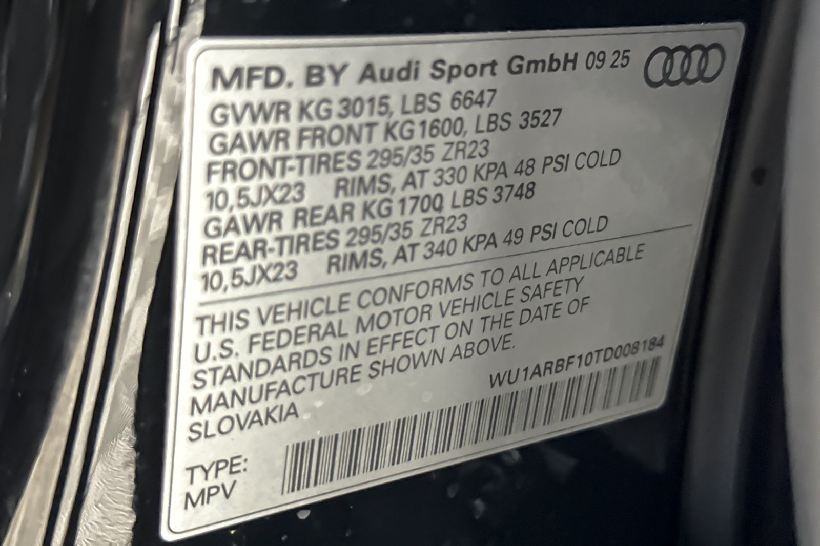 New 2026 Mythos Black Metallic Audi performance quattro image 24