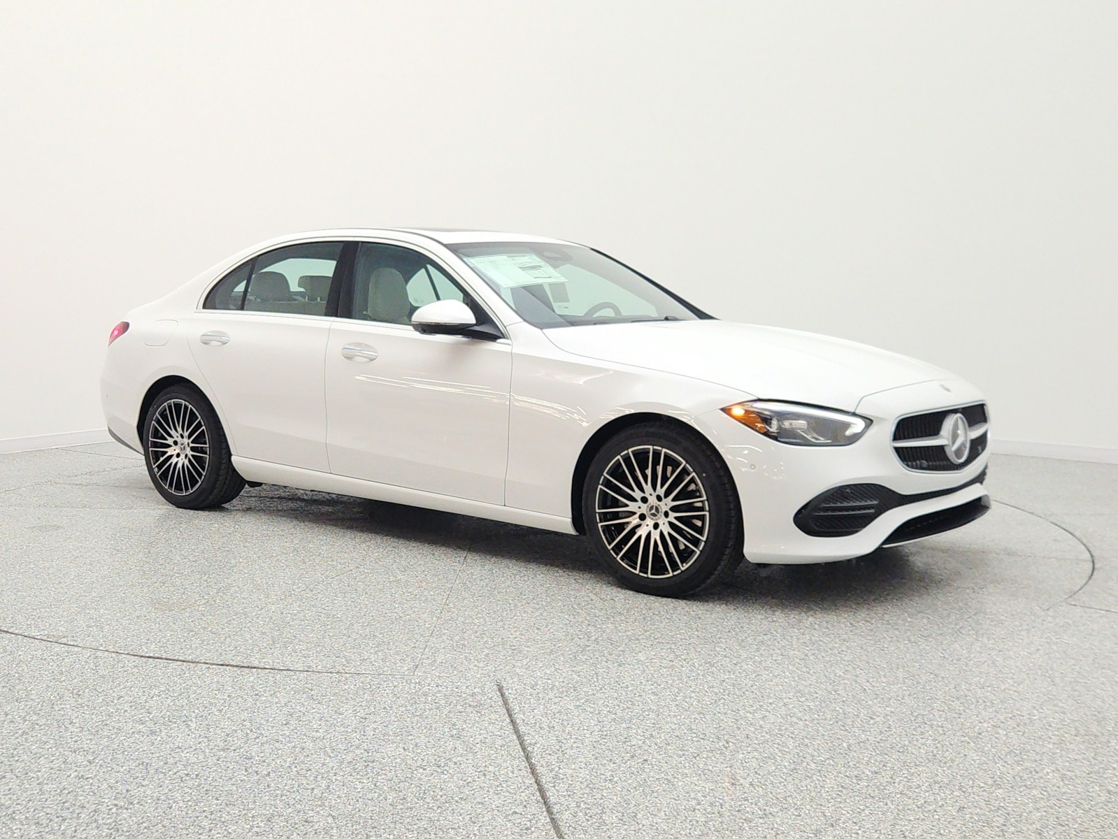 New 2026 MANUFAKTUR Moonlight White Metallic Mercedes-Benz C 300 Sedan image 3