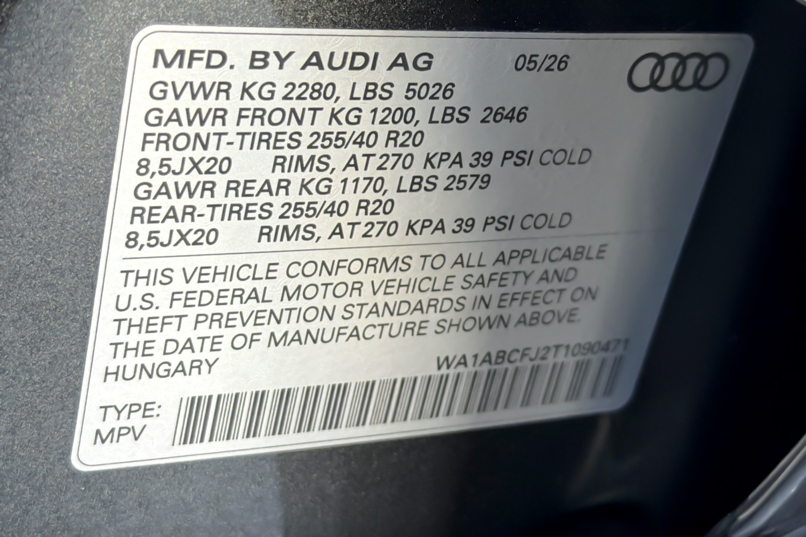 New 2026 Daytona Gray Pearl Effect Audi S line quattro image 28