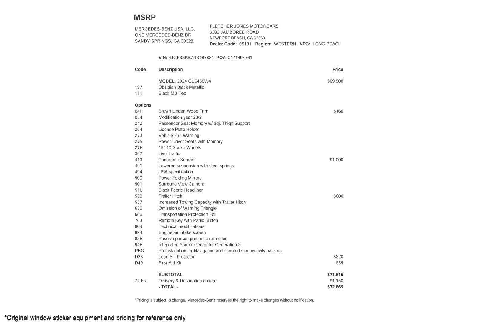 Certified Used 2024 Obsidian Black Metallic Mercedes-Benz GLE 450 4MATIC® SUV image 4