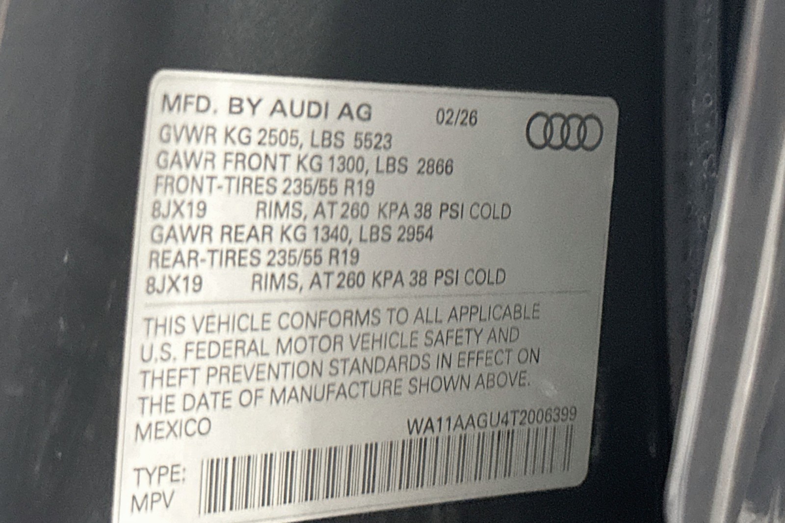 Used 2026 Tambora Gray Metallic Audi Premium image 24